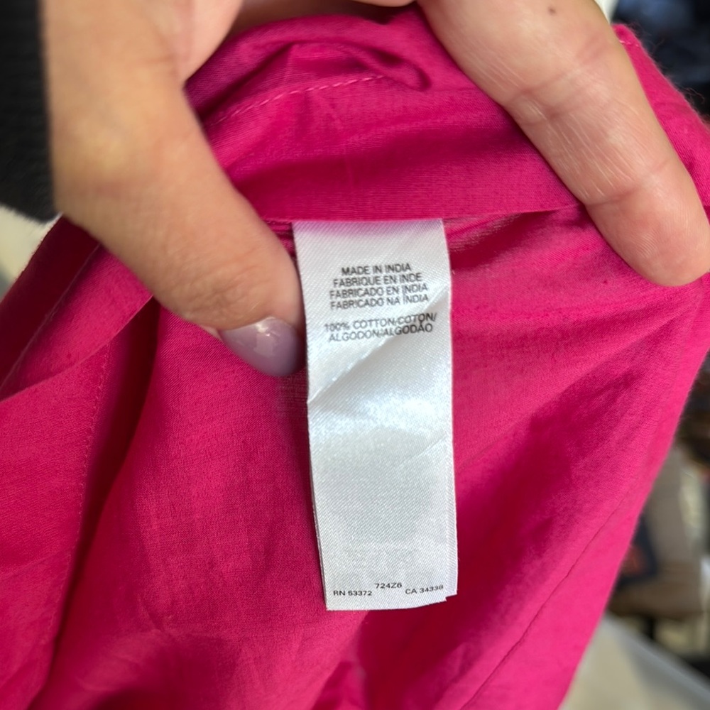 Women's Pink Ruffle Top - Picture 6 of 6